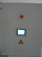 Steuerungsschrank mit Touchpanel lackiert